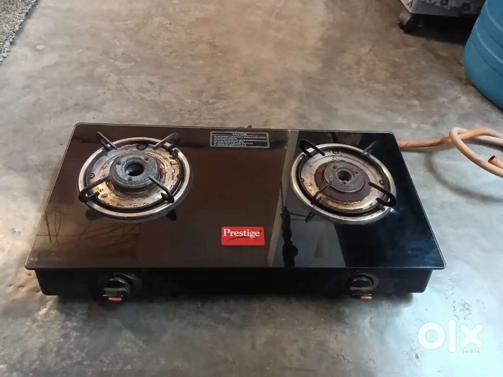 Gas stove glass top prestige company