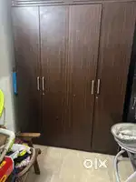 Wooden double door wardrobe