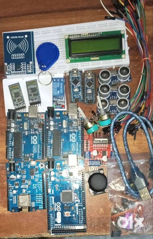 Complete Arduino Mega + Uno Kit with Sensors, Motors & Accessories – T