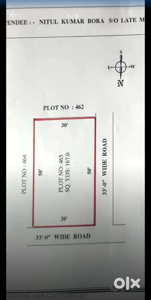 Residential open plot for sale in Raigiri