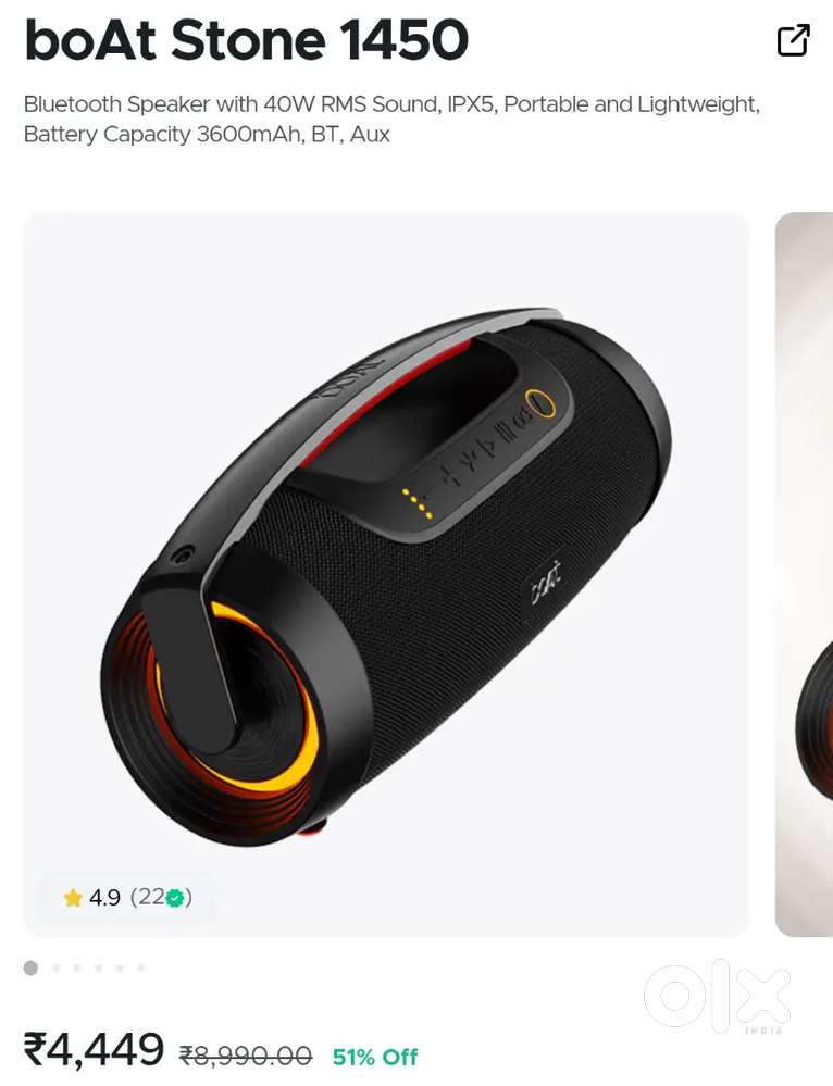 Bluetooth speaker Boat