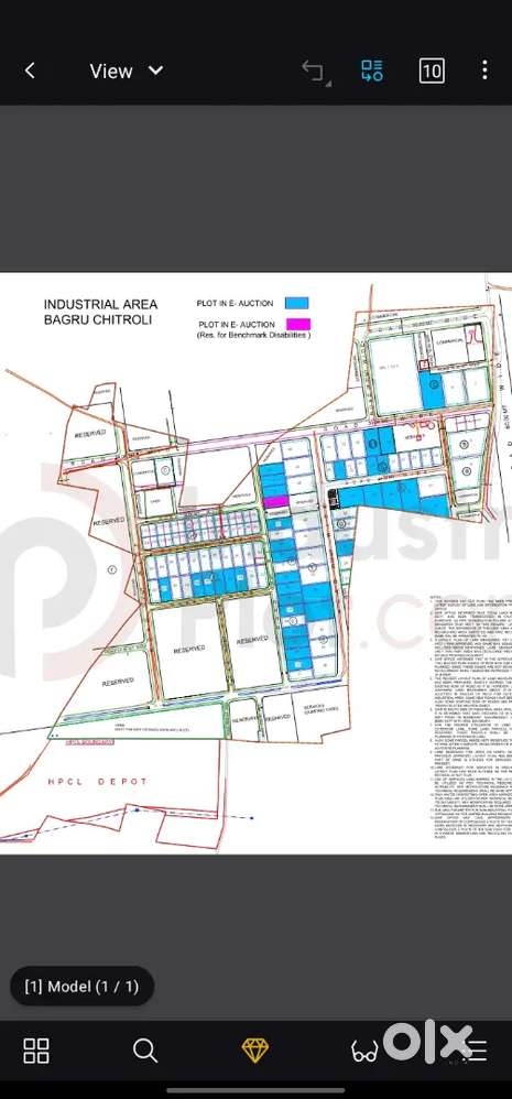 2000MTR industrial plot@Chitroli ricco