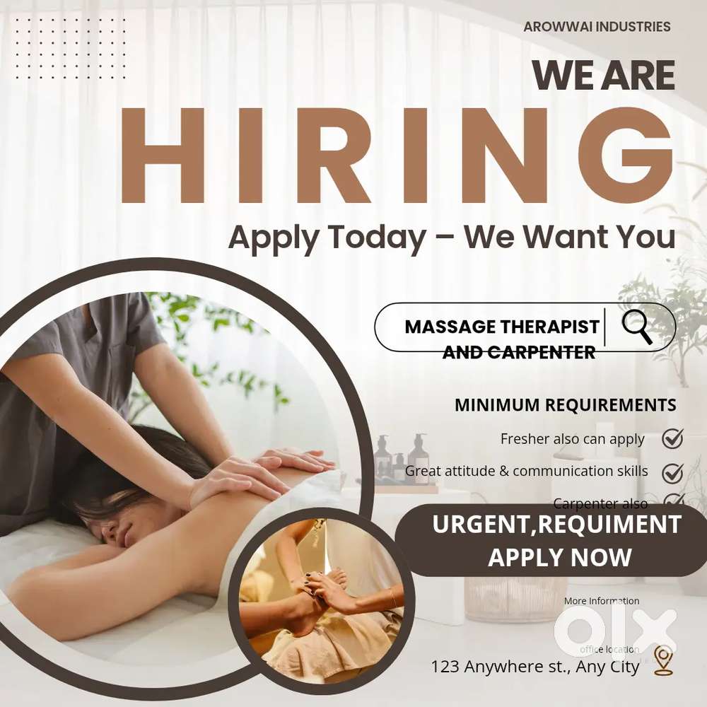 Spa therapist and carpenter