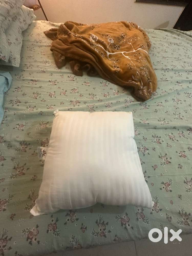 Double Bed with Mattress, 3 Pillows, 2 Cushions and 2 Side Tables