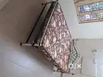 6 month old king size steel cot with mattress