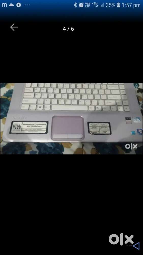 A sony laptop in running condition