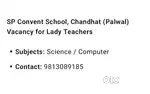 Computer or science female teacher