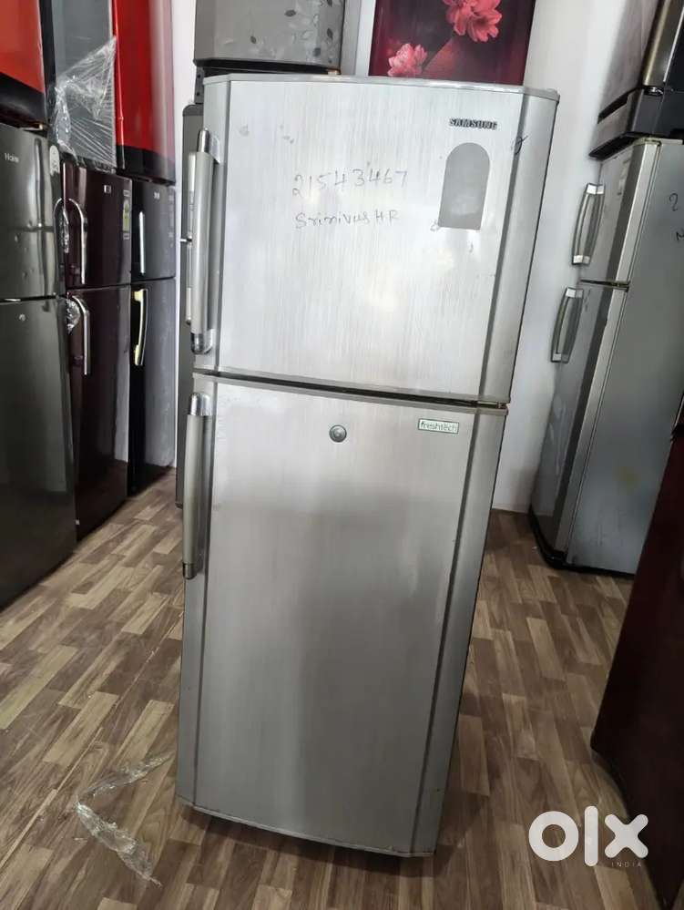 Samsung double door fridge 350  liters free home delivery.
