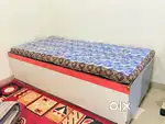 Single Wooden Bed with Mattress – Great Condition!
