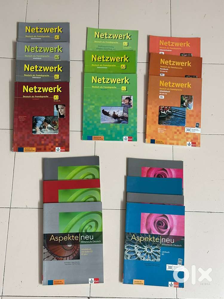 Netzwerk & Aspekte Deutsch Books (A1–B2) - Perfect for Goethe Prep.