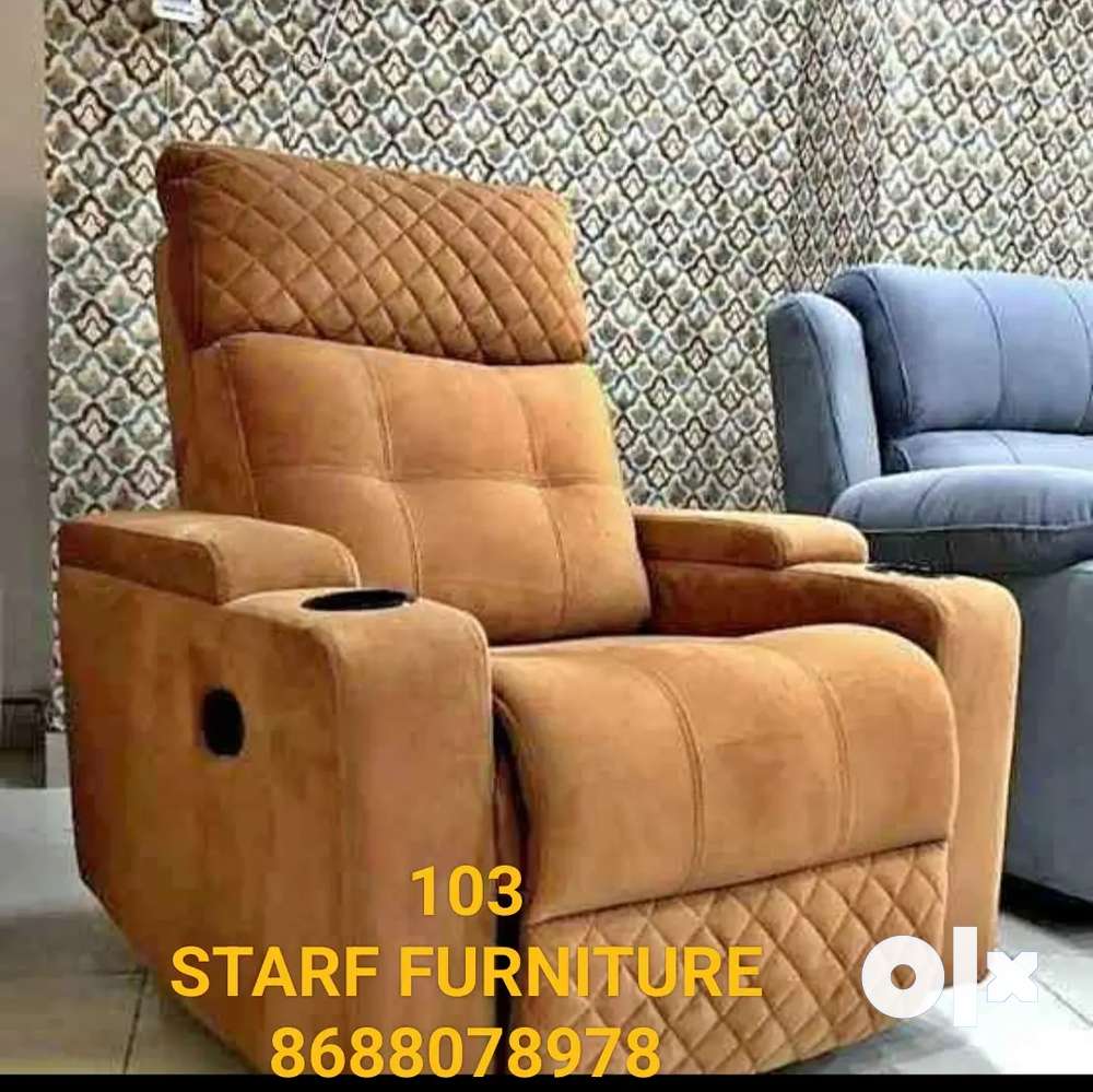 RECLINER CHAIR WITH MANLAVEL ALL COLOURS AND MODAL AVAILABLE IN STARF