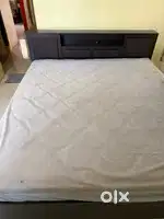 King size bed with matress and box storage