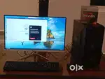 5 days old Normal Gamming pc ryzen 5 processors with moniter