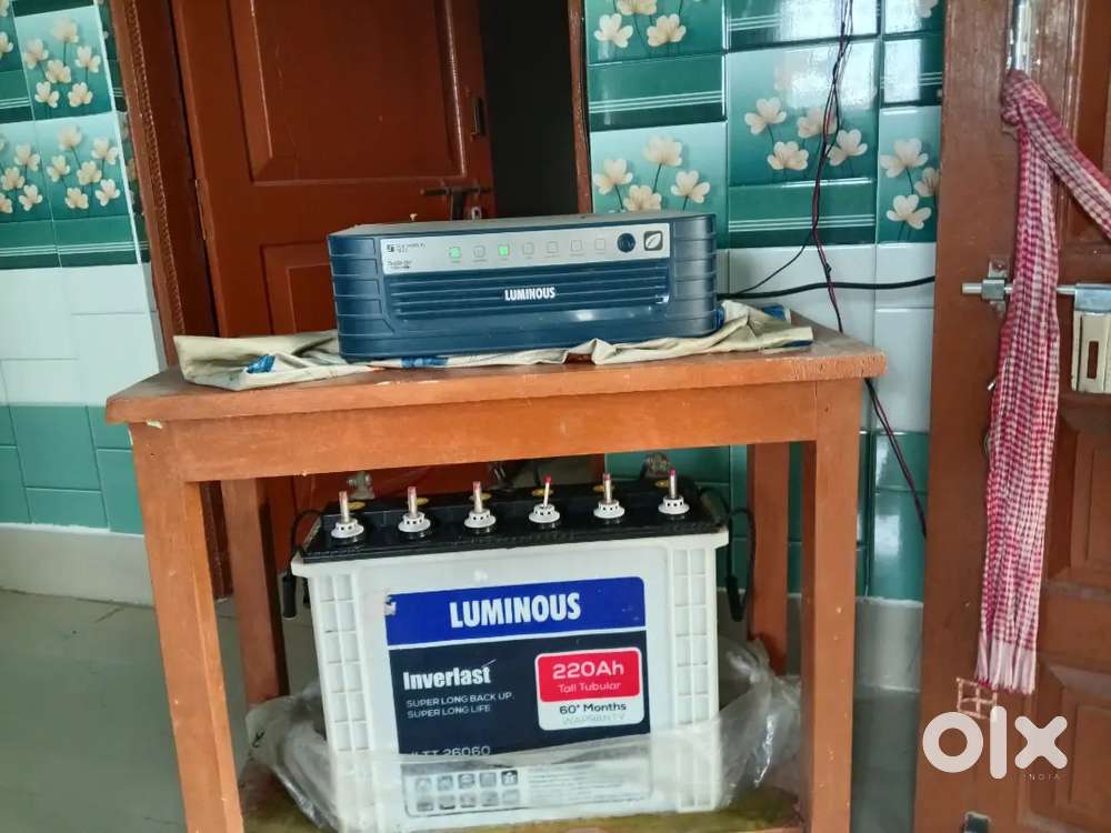 Luminous Inverter Battery -220Ah..Luminous machine 1650 Watt