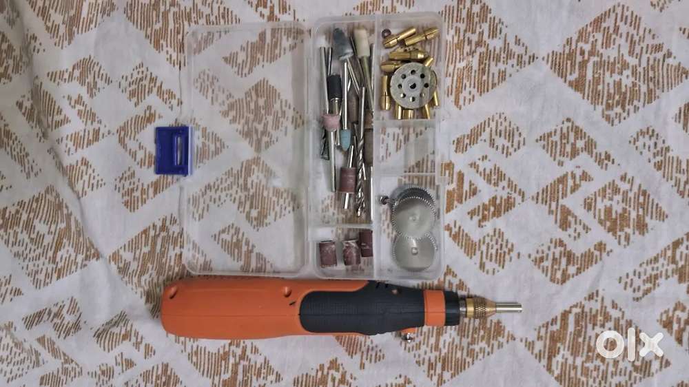 Mini Drill Machine with Complete Accessory Kit – Good Condition