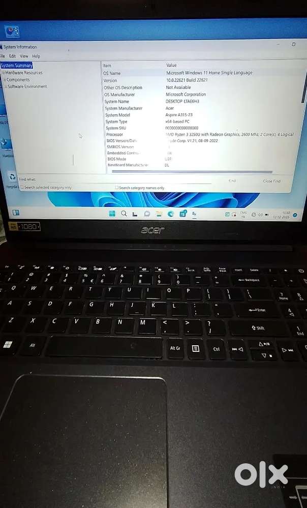 Acer Aspire - Ryzen 3