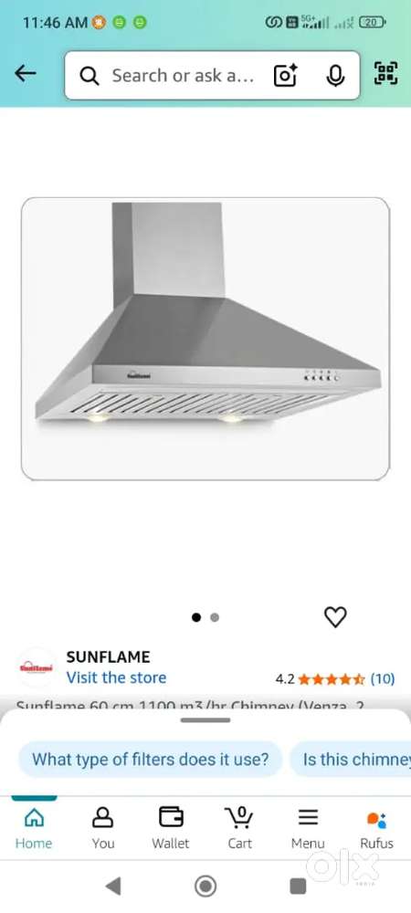 SunFlame Chimney Urgent Sell