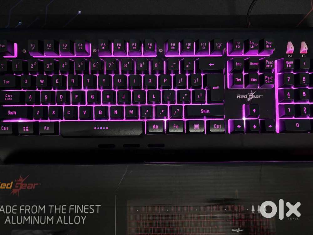 RedGear Gaming Keyboard with RGB lights ,Semi-Mechanical Keyboard