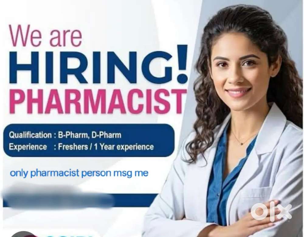 Urgently required for pharmacist only pharmacist person msg me or