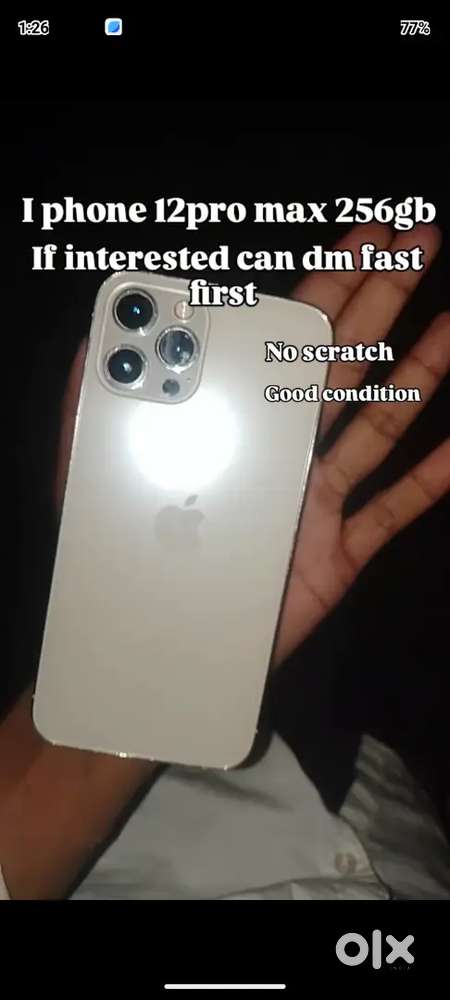 I phone 12pro max 256gb battery health 90 Go condition