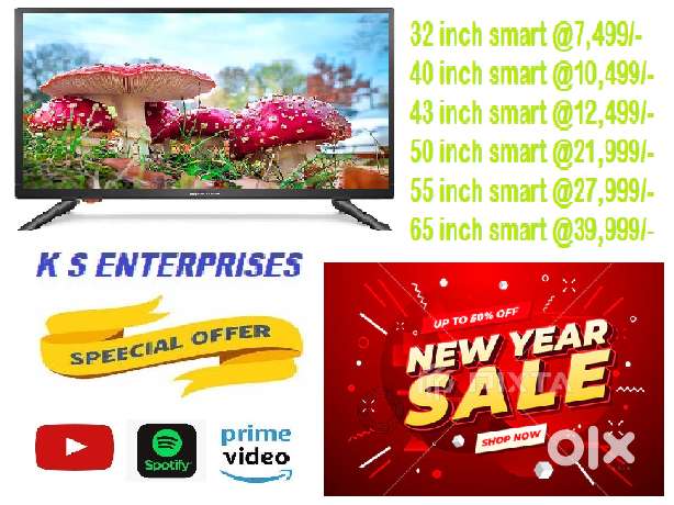 SUPER WINTER OFFER 43 INCHES  SMART, 4K UHD LED TV IN 12,499 ONLY.