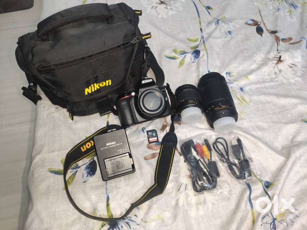 Nikon D5300 DSLR Camera with Dual Lens, 16GB Memory Card, Camera Bag