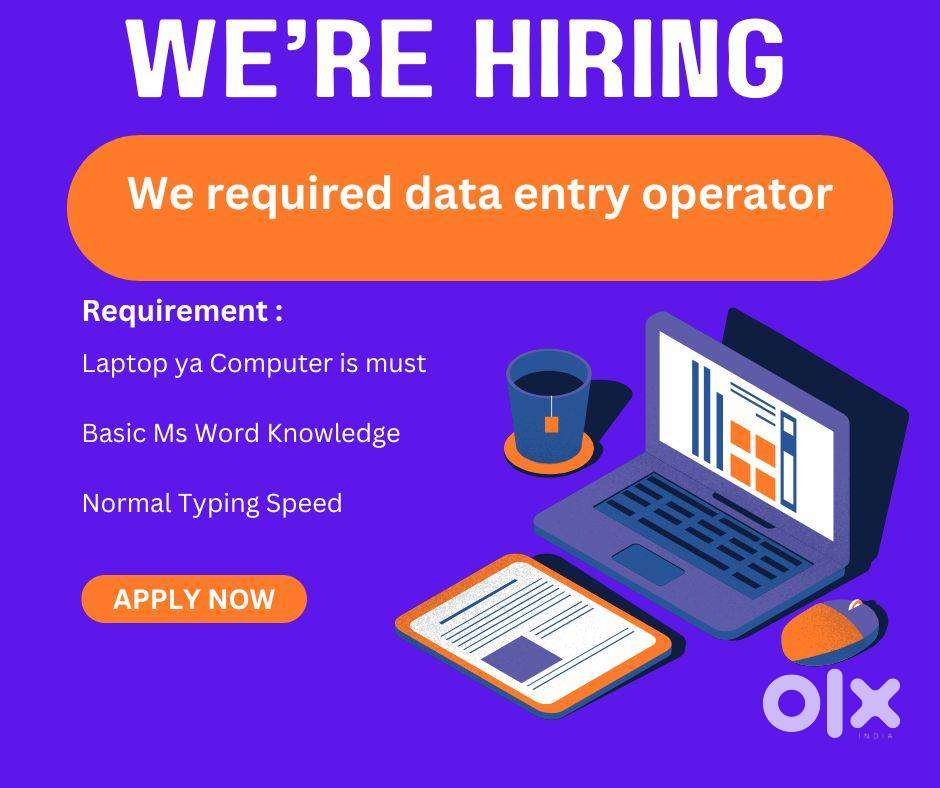 Online and Offline part-time data entry operator jobs