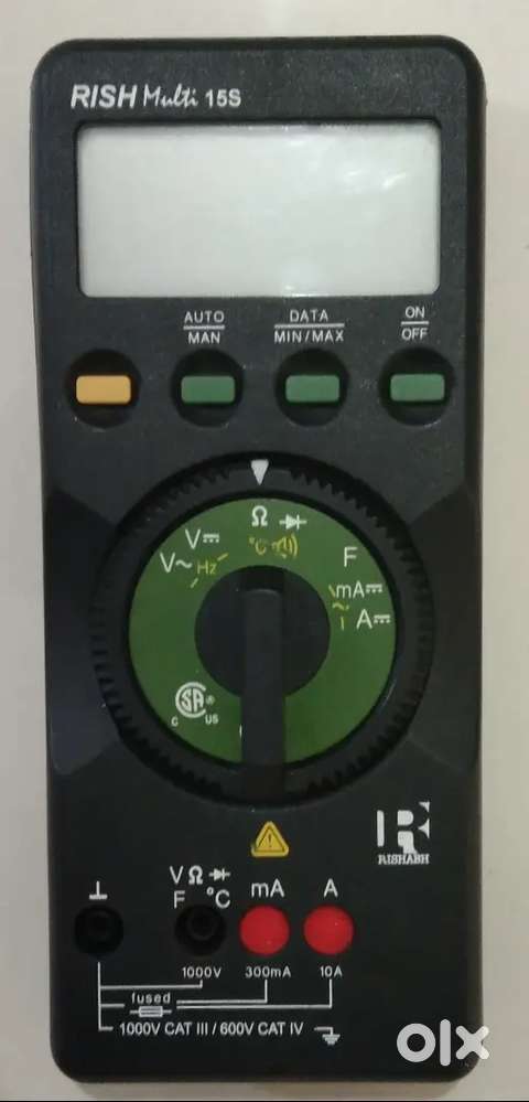 RISH Multi 15S Digital Multimeter with red and black Cable