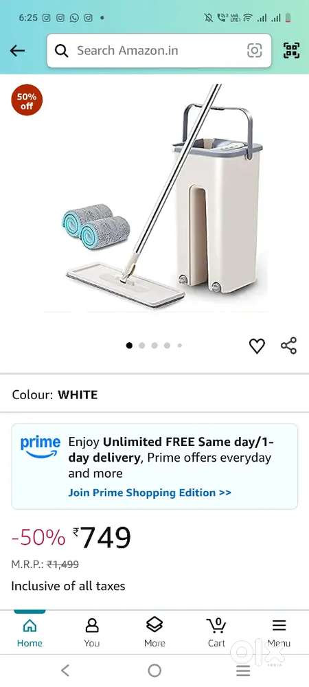 Cleaning mop with bucket and baby swing chair