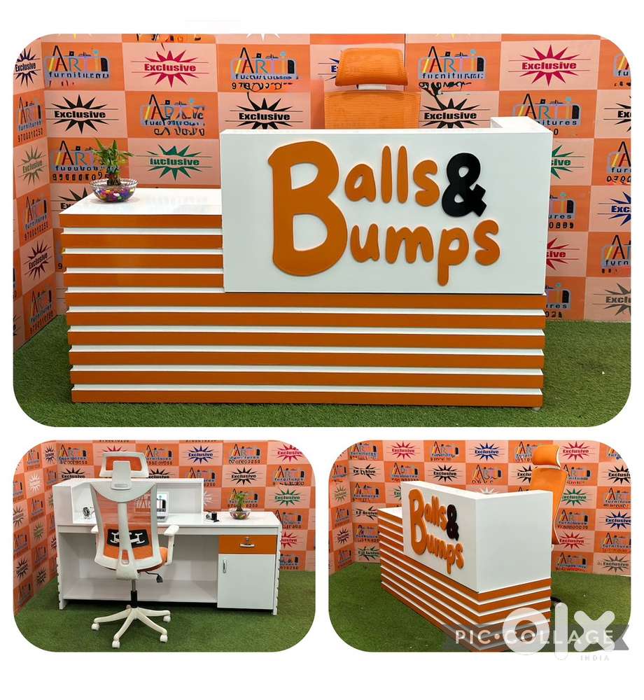 Customised reception tables cash counters office tables chairs…
