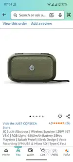 Just corseca sushi albatross RGB new packed box 20w speaker