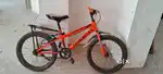 Sports orange bicycle