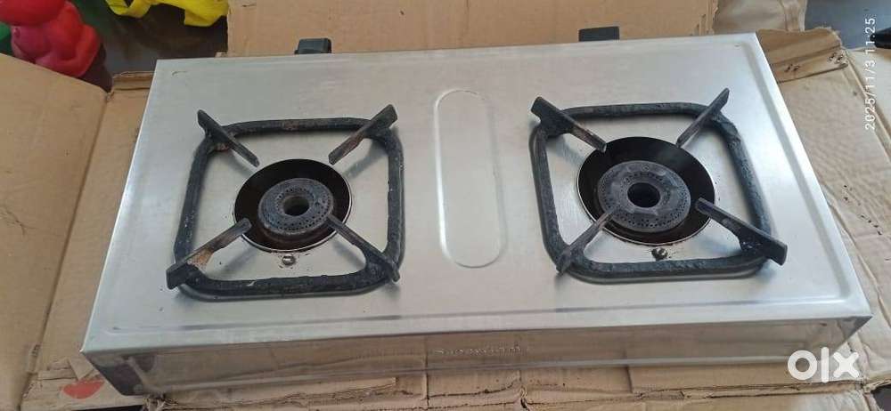 Gas Stove - Stainless steel - Two Burner with Good Working Condition