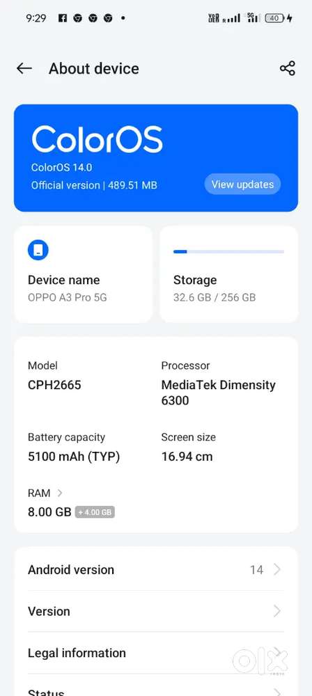 Oppo a3pro