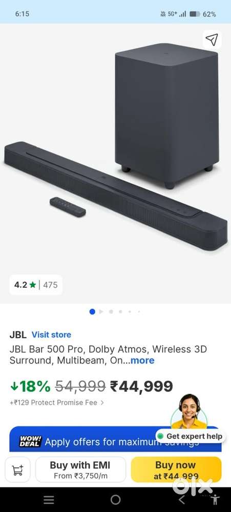 JBL BAR 500 pro 590 wt