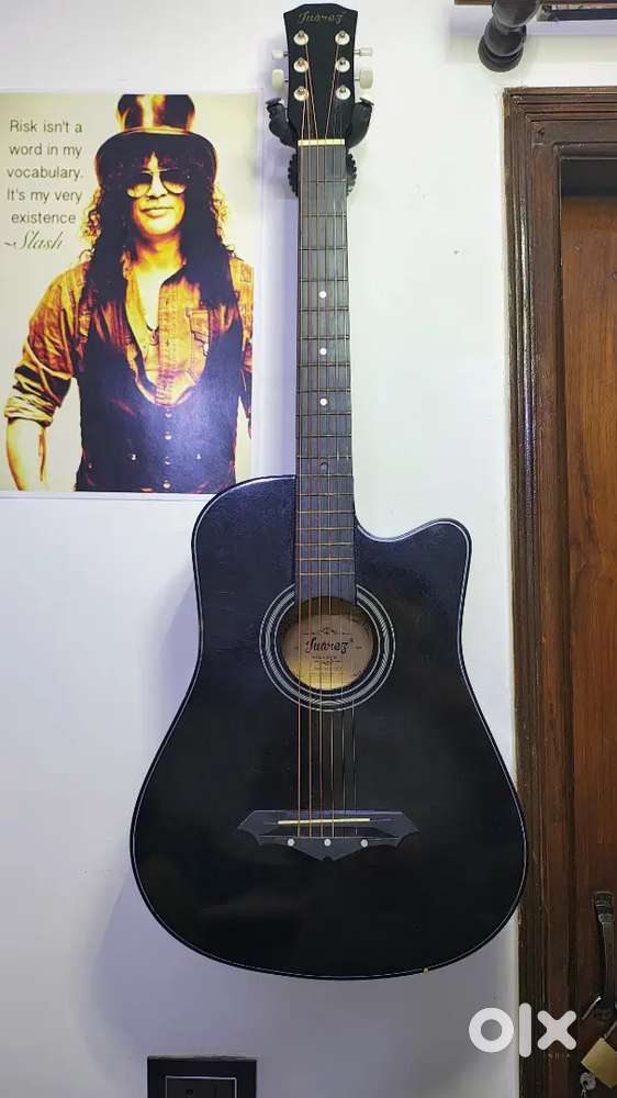 Juarez acoustic guitar with cover