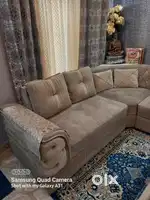06 seater sofa set with 01 bottle stand