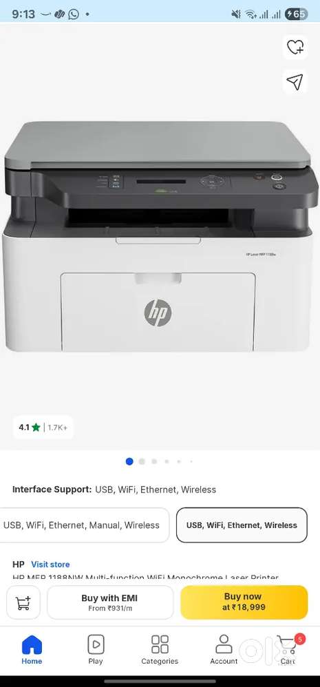 Hp 136w printer