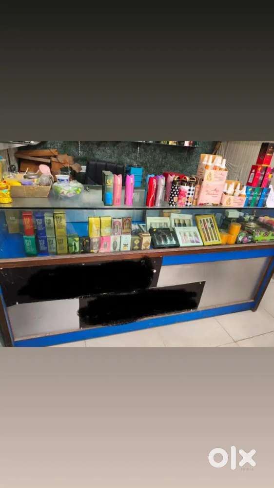 Wooden and glass display  Shop counter for sale