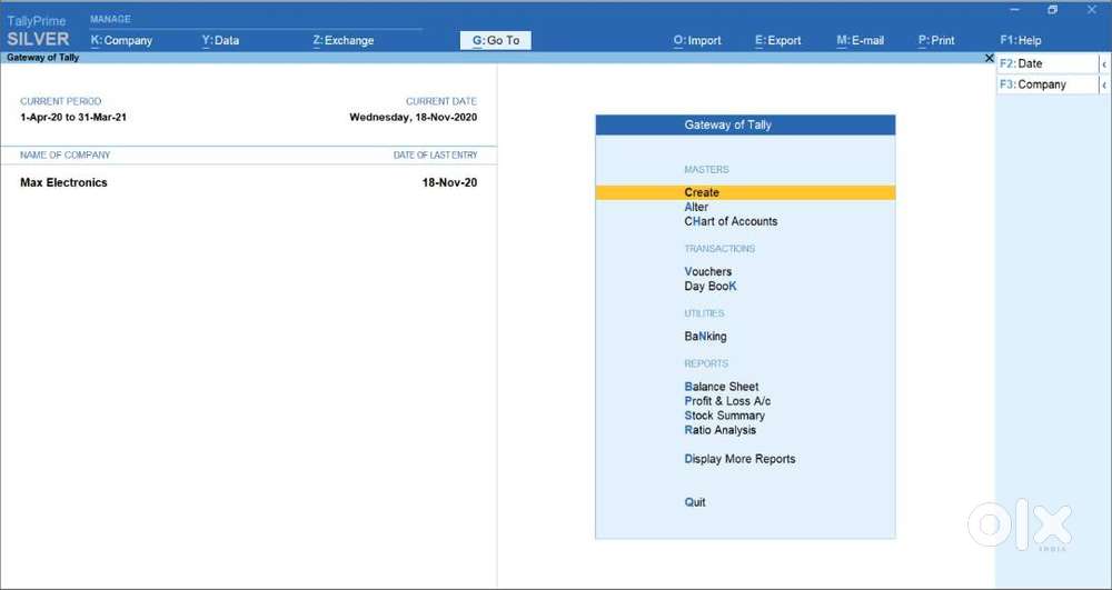 DATA ENTRY CUM ACCOUNTANT (TALLY PRIME)