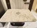 Dinning Table - Marble Top (4.5 feet X 3.5 feet) with 4 chairs