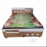 sat. special buy new double bed with  box -6500/-EMI bank se