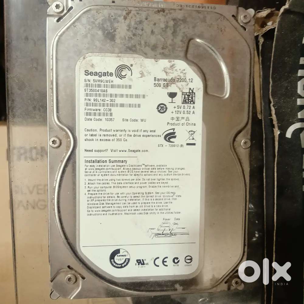 500 gb hard disk desktop and laptop both available