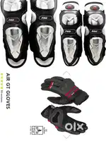 RYNOX AIR GT RIDING GLOVES WATERPROOF N PROBIKER RIDING GUARDS (PRO X)