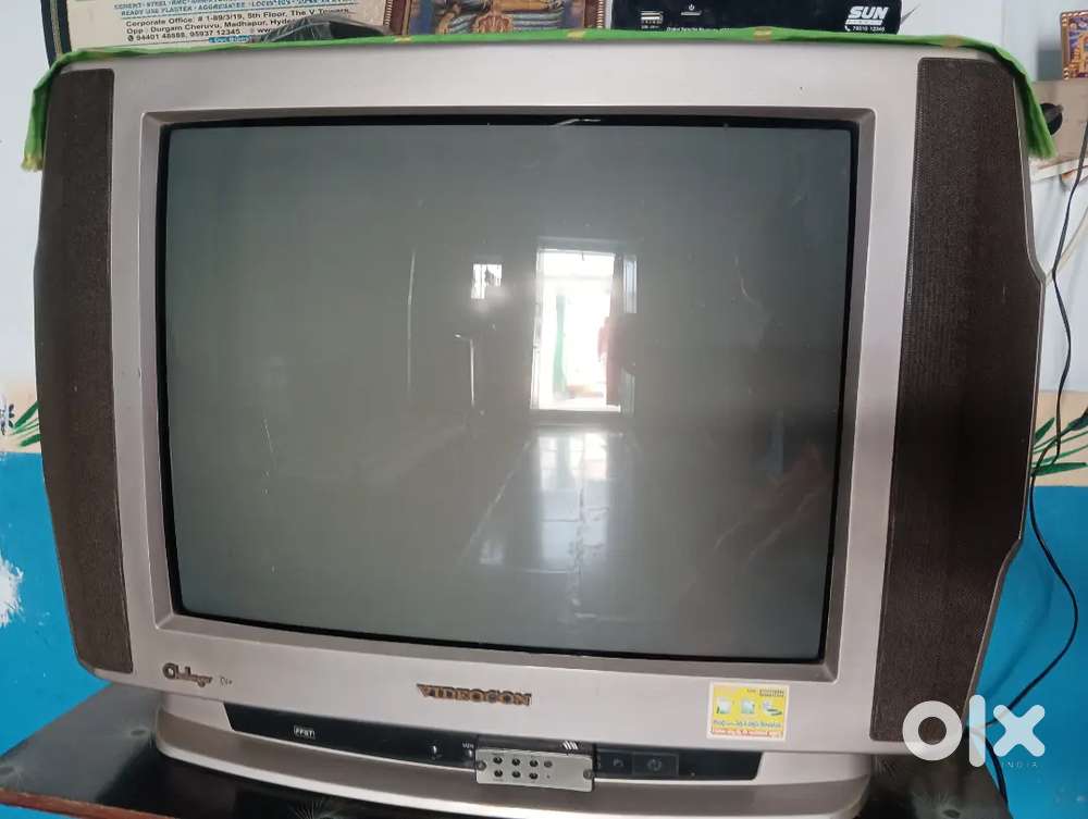 Vintage Videocon CRT TV (21 inch) with Remote - Working