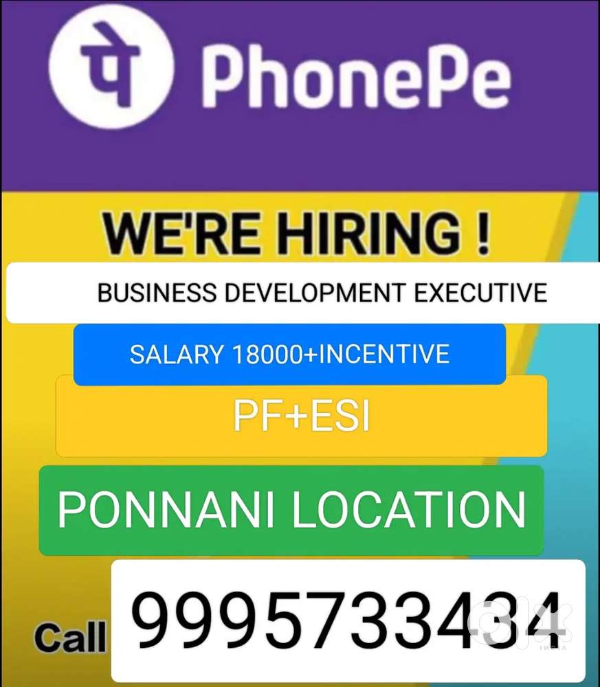 Business Development Executive Phonepe PONNANI LOCATION