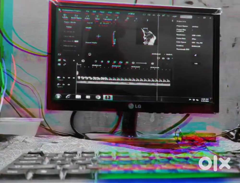 Working condition monitor and single green line on screen