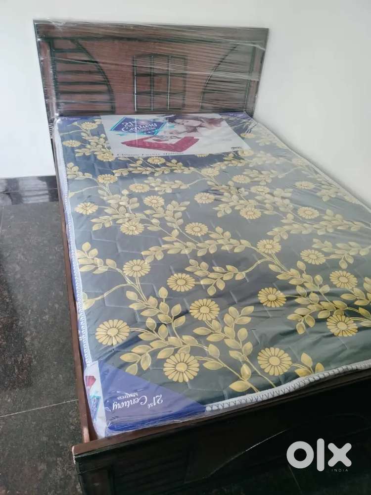 Brand New mini double Assam teak wood and ply board cot