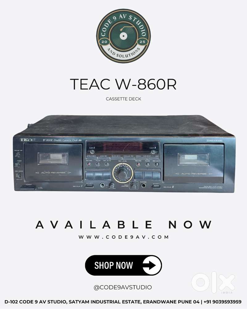 TEAC  W-860 R  CASSETTE DECK  CODE 9 AV STUDIO