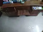 Wooden table with writing pad For sale